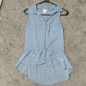 Mossimo sheer bunny sleeveless blouse